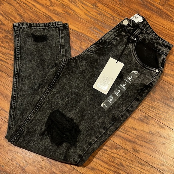 refuge Denim - Black boyfriend jeans